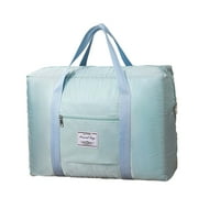 LACKUST Foldable Duffel Bags, Tote, Gym, Sports Shoulder, Large Luggage, Weekend Overnight, For Women \u0026 Men,Blue